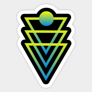 pattern of triangles Sticker